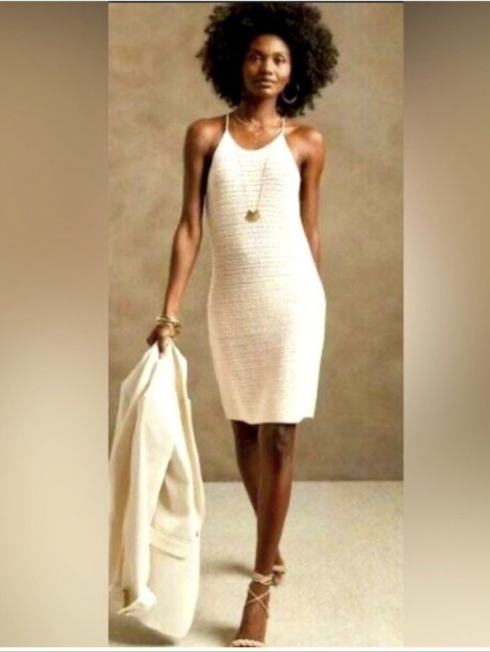 Banana Republic Crochet Dress. Size Large.